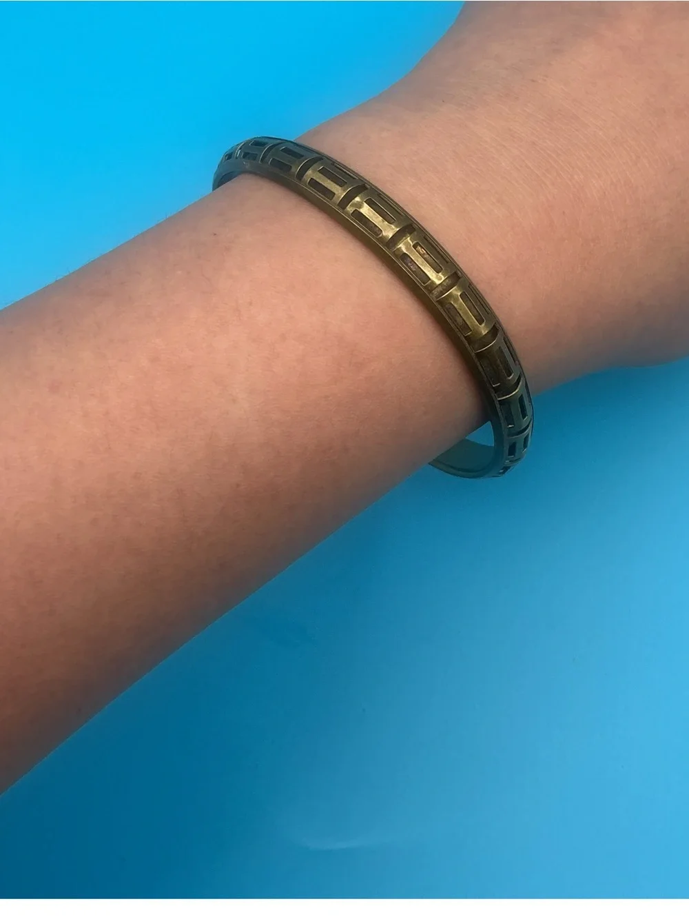 Vintage brass bangle